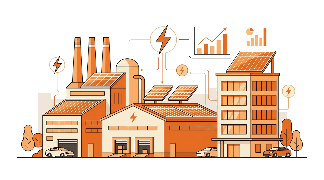 Gewerbe & Industrie Illustration